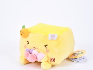 Peluche super douce en forme de tofu odorant de 8 pouces, brodée, jouet à suspendre, en coton PP, pour soulager le stress, sac TV - Product Image 1