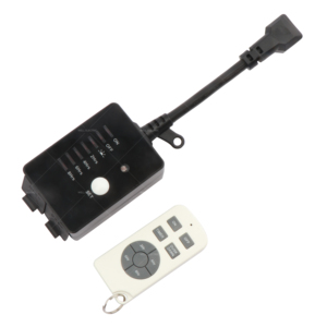 Minuteur de lumière domestique Linsheng homologué ETL SJTW 24h avec capteur, télécommande sans fil 15A, prise de <span class=keywords><strong>minuterie</strong></span> extérieure <span class=keywords><strong>pour</strong></span> éclairage de vacances - Product Image 4