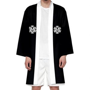 11 styles de t-shirts, capes, kimonos, haoris et yukatas de cosplay Luffy, Zoro, Law, style anime japonais long, unisexe - Product Image 6