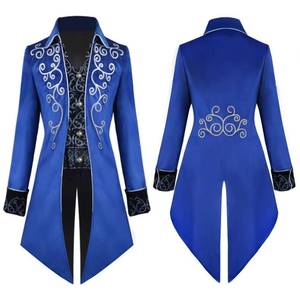 Men's Medieval Tailcoat <b>Jacket</b> <b>Gothic</b> Victorian Frock Coat Uniform Halloween Costume - Product Image 6