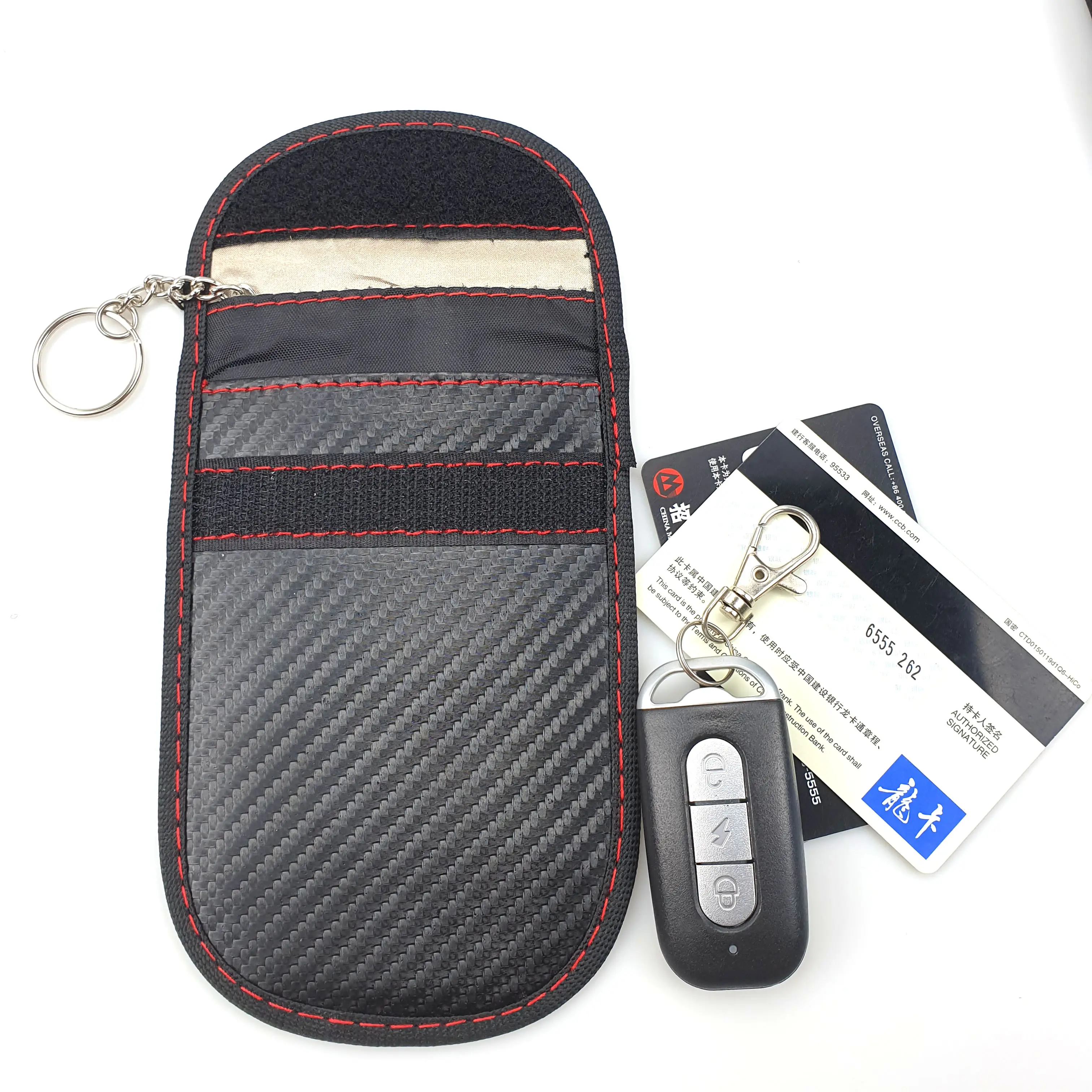 Pochette de protection RFID pour voiture, anti-clignotant, verrouillage de Signal