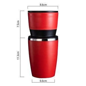 Nouvelle tasse à café <span class=keywords><strong>isotherme</strong></span> tout-en-un en acier inoxydable avec cafetière portable et moulin à café manuel pour les voyages - Product Image 6