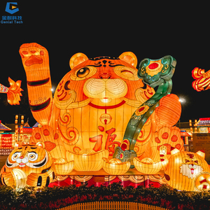 SGFL164 Festival Zoo <b>Lantern</b> Exhibition Fabric Animal <b>Lantern</b> <b>Large</b> Size Rabbit <b>Lantern</b> - Product Image 6