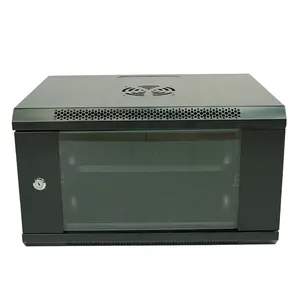 Support mural de luxe de 19 pouces 6u Assemble Network Cabinet Data Center Metal CCTV Internet Server Rack network box