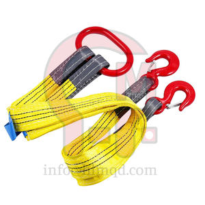 HLM Polyester Heavy Duty verstellbarer Vierbein-Hebesch linge mit Alu-Ketten gurts ch linge und Schäkel 2 3 4-Bein-Gurtband - Product Image 5