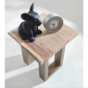 Mesita de noche moderna de dormitorio de madera hecha a mano con 2 cajones-Gabinete de almacenamiento de cabecera - Product Image 1