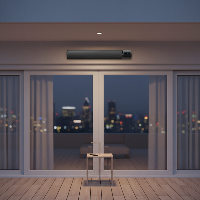 Ceiling Wall-Mounted Radiant Heater Remote Wi-Fi Control Overheat Protection 3000W Electric Heater for Indoor/Outdoor Use IP44