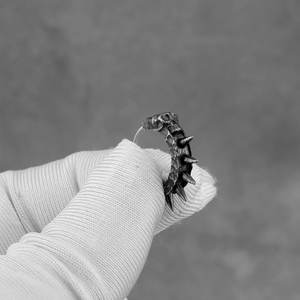 Pendientes de Aro Personalizados de Acero Inoxidable 316L, Elegantes, Impermeables, Estilo Occidental, para Hombre - Product Image 4