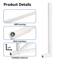 Personnaliser Blanc 2.4G & 5G Caoutchouc Canard Antenne Wifi Routeur Antenne Multibande SMA-J Connecteur Wifi Double Bande Antenne