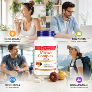Suplementos Personalizados de Extractos de Maca Shecome 500mg, Apoyo a la Salud Hormonal para Hombres y Mujeres, Cápsulas de Complejo de Maca - Product Image 4