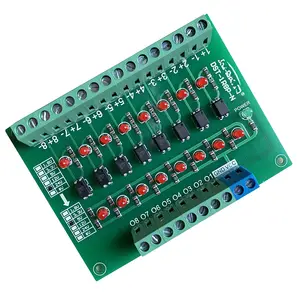 8-Channel Optocoupler Isolation Board Module Signal Level Voltage Conversion Board NPN Output 24V 12V 5V 3.3V 1.8V