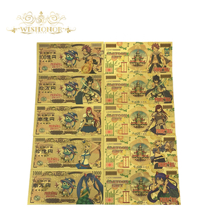 10 Jenis Kartu Kartun Anime Jepang Fairy Tail Berlapis Emas 24k untuk Koleksi - Product Image 1