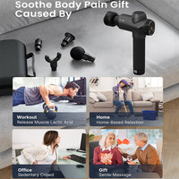 Pistolet de massage facial électrique portatif à impulsions, haute qualité, pour massage des tissus profonds par vibration, chaud et froid, vente en gros