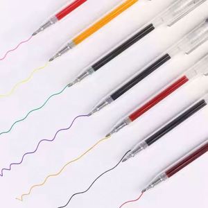 Wholesale Office Ink in Blue Pink Red Colors 0.5Mm 0.7Mm <b>Retractable</b> Gel <b>Pen</b> for Students Customizable by Factory - Product Image 2
