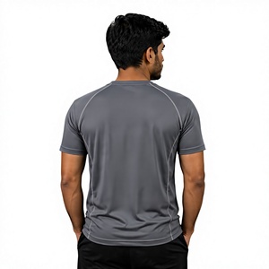 Haut de compression pour homme de haute qualité à séchage rapide, vêtement de sport léger pour la course à pied et l'entraînement en salle de sport, haut tendance - Product Image 2