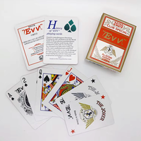 Cartes à jouer en papier noir de qualité casino, fabrication OEM, cartes de poker personnalisées imprimées avec logo et boîte