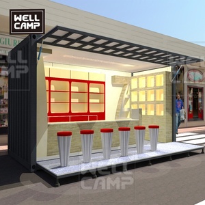 Sang trọng 20ft container cửa hàng prefab phẳng gói container Cửa Hàng Điện thoại di động container Nhà Giá cả phải chăng chi phí thấp đông cài đặt - Product Image 1