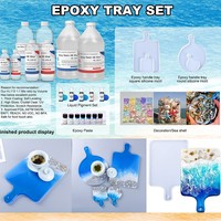 CNMI effet vague résine époxy bricolage caboteur planche de surf matériaux pâte de couleur unie Pigment Essence colle incluse pour soufflage Spray
