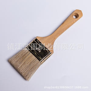 Brocha plana para pintar con cerdas de cerdo, mango de madera de sicomoro francés, 12-18 mm, origen Zhenjiang, para uso en pintura. - Product Image 5