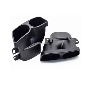 2 Piezas para Mercedes Benz Clase C / <span class=keywords><strong>E</strong></span> / <span class=keywords><strong>S</strong></span> / GLE / GLS W205 W212 E63, Cubiertas Negras para las Puntas del Silenciador del Tubo de Escape Trasero del Automóvil - Product Image 2