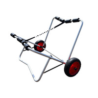 Remorque de Kayak pliable élargie bateau gonflable charrette à bras hors-bord plage chariot en alliage d'aluminium garantie 1 an