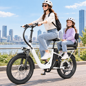 Vélo à 2 roues 500W avec suspension avant, batterie amovible et siège pour adultes - Entrepôt USA - Product Image 1