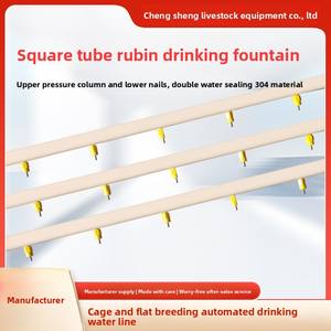 Cuenco de agua de manantial Rubin de tubo cuadrado ajustable, nueva condición, taza colgante de <span class=keywords><strong>pollos</strong></span> <span class=keywords><strong>para</strong></span> bebés <span class=keywords><strong>para</strong></span> beber, tamaño pequeño - Product Image 4