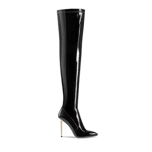 2022 mew trendy China wholesale new design high heel boots large size women thigh high heeled boots