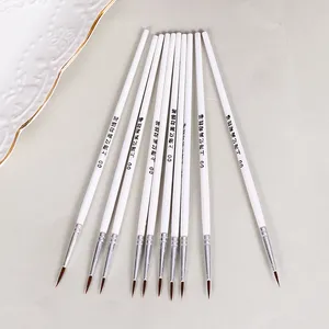 10Pcs Art Supplies Hand Painted Thin Hook Line <b>Pen</b> Drawing Art <b>Pen</b> Paint Brush Nylon Brush Acrylic Painting <b>Pen</b> Wholesale - Product Image 3
