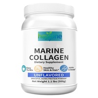 Collagène marin hydrolysé de type I en poudre, sans arôme, marque privée OEM, pour la peau, les cheveux, les ongles, les articulations et les os.