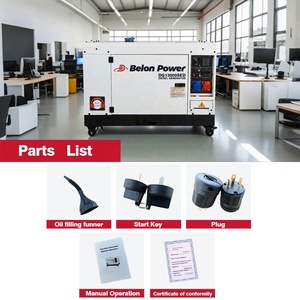 11Kw im lặng cách âm Máy phát điện diesel Bộ belon điện kỹ thuật số Bảng điều chỉnh điện kép im lặng Máy phát điện diesel dự phòng máy phát điện đặt - Product Image 4