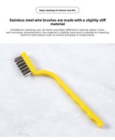 Brosse métallique industrielle en laiton, best-seller mondial, avec fil de cuivre et manche en plastique pour le nettoyage et l'élimination de la rouille