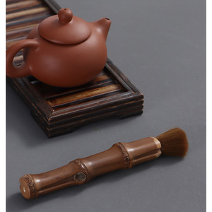 Juego de Cepillos para Tetera de Bambú Carbonizado, Hechos a Mano, Accesorios Naturales para la Ceremonia del Té, Cepillos de Limpieza Ecológicos, Zhejiang - Product Image 2