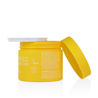 Pot de crème en plastique jaune populaire de 20ml 30ml 50ml 100ml emballage cosmétique personnalisé pot en plastique avec bouchon en plastique et boîte
