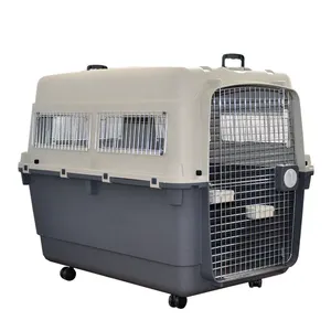 صندوق نقل الكلاب المعتمد من البلاستيك للشحن الجوي مع صناديق السفر