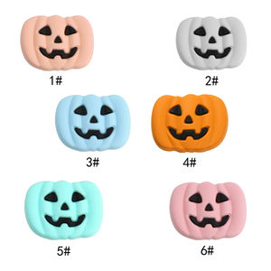 2025 nouveau Halloween Silicone perles crâne tête Silicone perle fantôme perles de dentition en gros pour la fabrication de Bracelet - Product Image 3