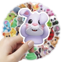 53pcs New Cute 3D Tier aufkleber Kinder Puzzle Dekorative wasserdichte Film aufkleber für interaktive Aktivitäten mit Eltern