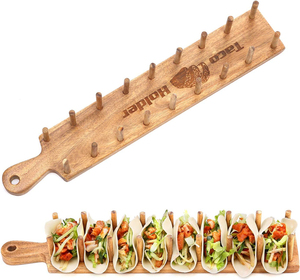 Soporte para tacos, platos para tacos, divisor de soporte sin desorden, juego para servir Mini Taco Bar - Product Image 2