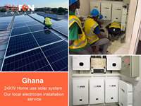 Système d'énergie solaire hors réseau 10 kVA, panneaux solaires 5000 W, 6000 W, 8000 W et batteries solaires, système solaire complet pour les maisons