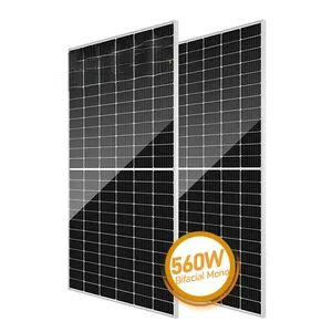 泰国工厂bificial mono 550w太阳能电池板泰国太阳能电池板中国价格550w太阳能电池板海地