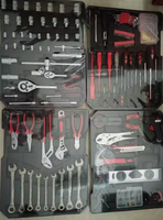 Coffret d'outils en aluminium Kraft d'Allemagne, 186 pièces, avec chariot à roulettes