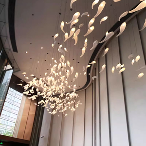 โคมไฟระย้า LED ปรับได้หรูหราปรับแต่งได้สำหรับตกแต่งในร่มโรงแรมล็อบบี้วิลล่าบันไดปรับความสูงได้ - Product Image 2