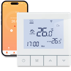Beok nouveau design écran tactile capteur de porte <span class=keywords><strong>connecté</strong></span> WiFi <span class=keywords><strong>thermostat</strong></span> de <span class=keywords><strong>chauffage</strong></span> par le <span class=keywords><strong>sol</strong></span> électronique - Product Image 1