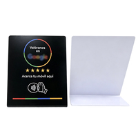 Tarjeta NFC programable de PVC 213 de 13.56Mhz con soporte de mesa para revisión de placas Google Sign en español