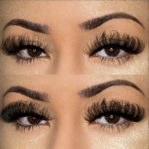 Vente en gros de faux cils en vison synthétique moelleux de 15 à 30 mm, étiquettes privées, bandes de cils moelleux, fournisseur de faux cils, boîtes d'emballage - Product Image 1