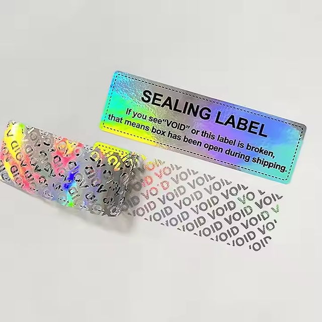 Customized Tamper Evident Void Honeycomb Security Label Hologram VOID Stickers Anti-counterfeit Sealing Labels Stickers