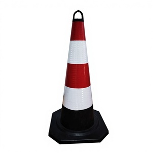 Cono Stradale Riflettente Prismatico ad Alta Intensità in PVC - Product Image 1