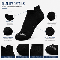 Chaussettes personnalisées OEM de haute qualité, chaussettes basses, chaussettes de sport avec logo pour la course à pied, l'entraînement, la remise en forme, le style de vie en plein air