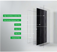 Teja Solar Bifacial de Alta Eficiencia 550W-700W, Paneles Solares de Alta Calidad Tipo Media Celda, 23.22% de Eficiencia, Celda de 182mmx182mm