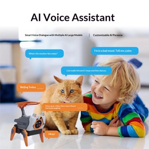 Jouet intelligent pour enfants avec commande vocale IA, écran haute définition de 2,4 pouces, robot IA en plastique avec lumière et son et connexion Wi-Fi - Product Image 5